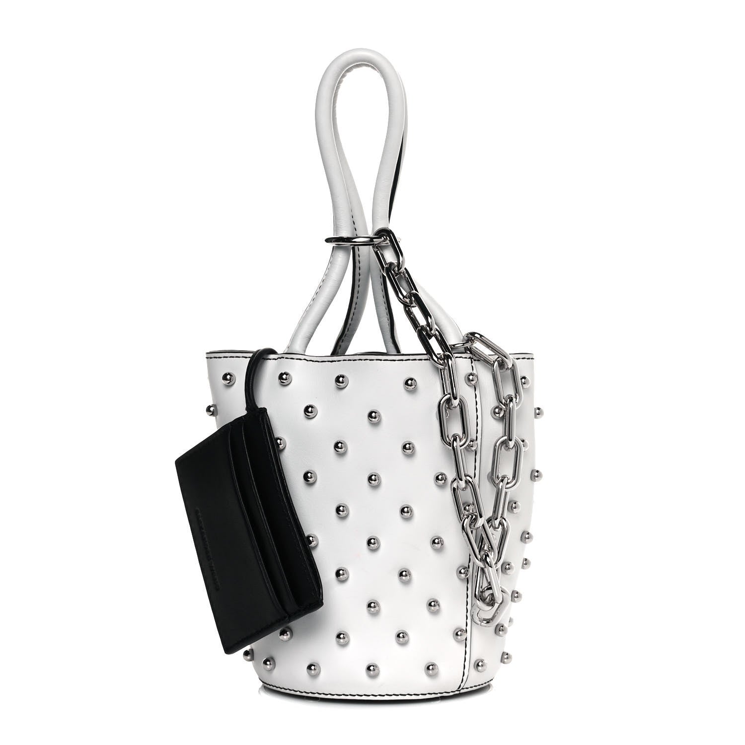 Alexander Wang Calfskin Mini Roxy Bucket Bag White 1 of 12