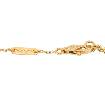 Van Cleef & Arpels 18K Yellow Gold Mother of Pearl Sweet Alhambra Butterfly Bracelet 3 of 4