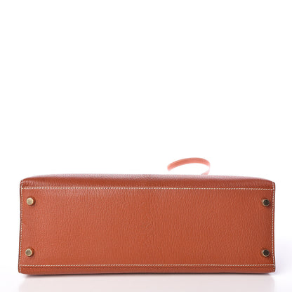 Hermes Chevre De Coromandel Kelly Sellier 32 Brique 6 of 36
