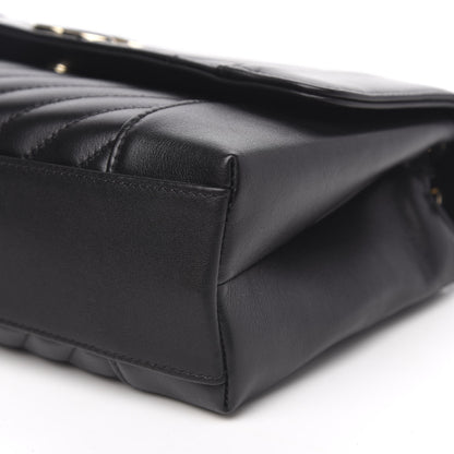 Chanel Calfskin Quilted Medium Daily Chevron Flap Black 9 of 11