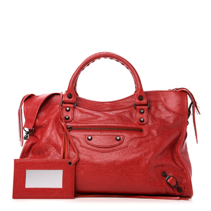 Balenciaga Agneau Classic Hardware City Rouge Cardinal 1 of 13