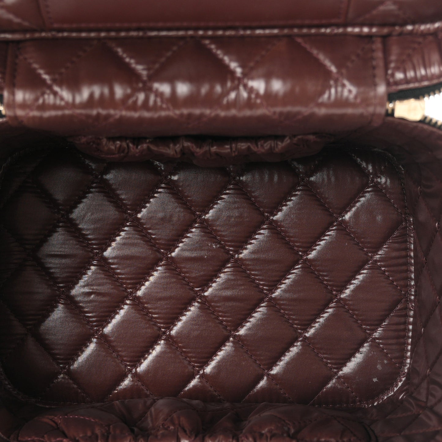 Caviar Quilted Large Vanity Pouch Black