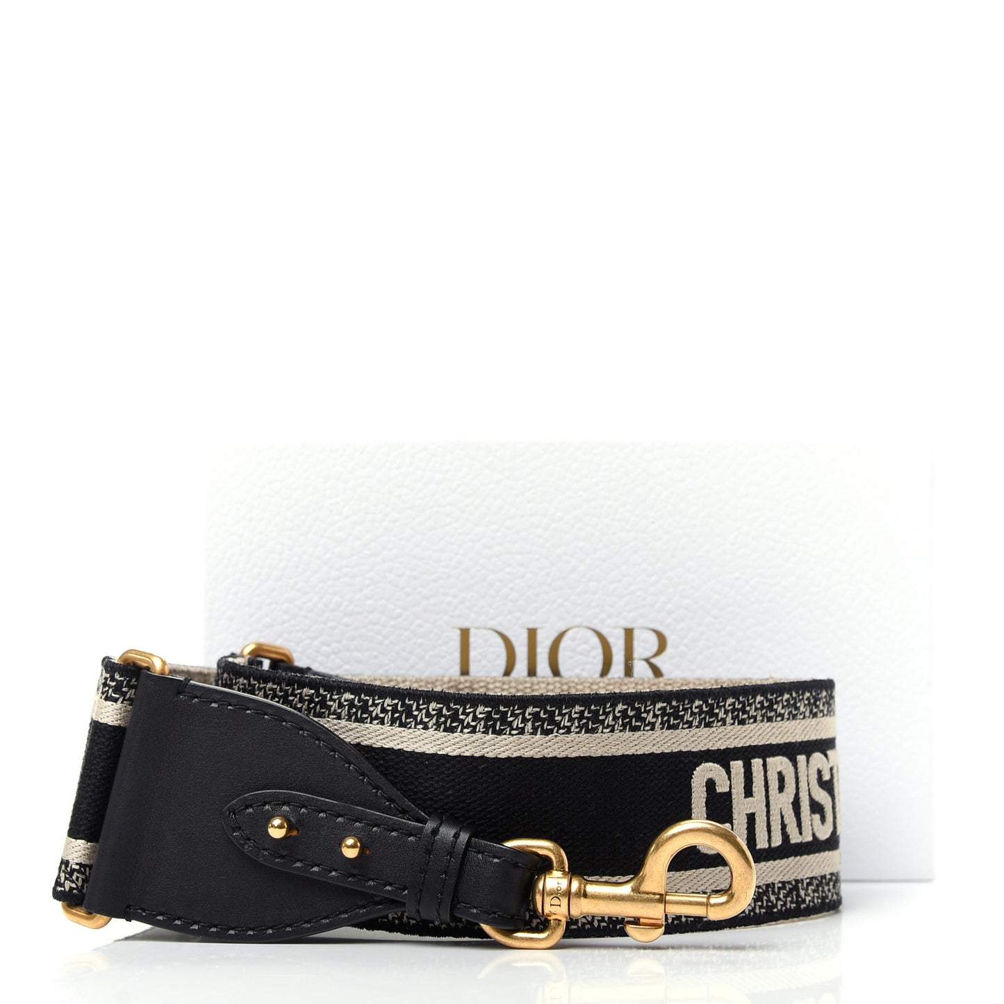 Canvas Embroidered Shoulder Strap Blue