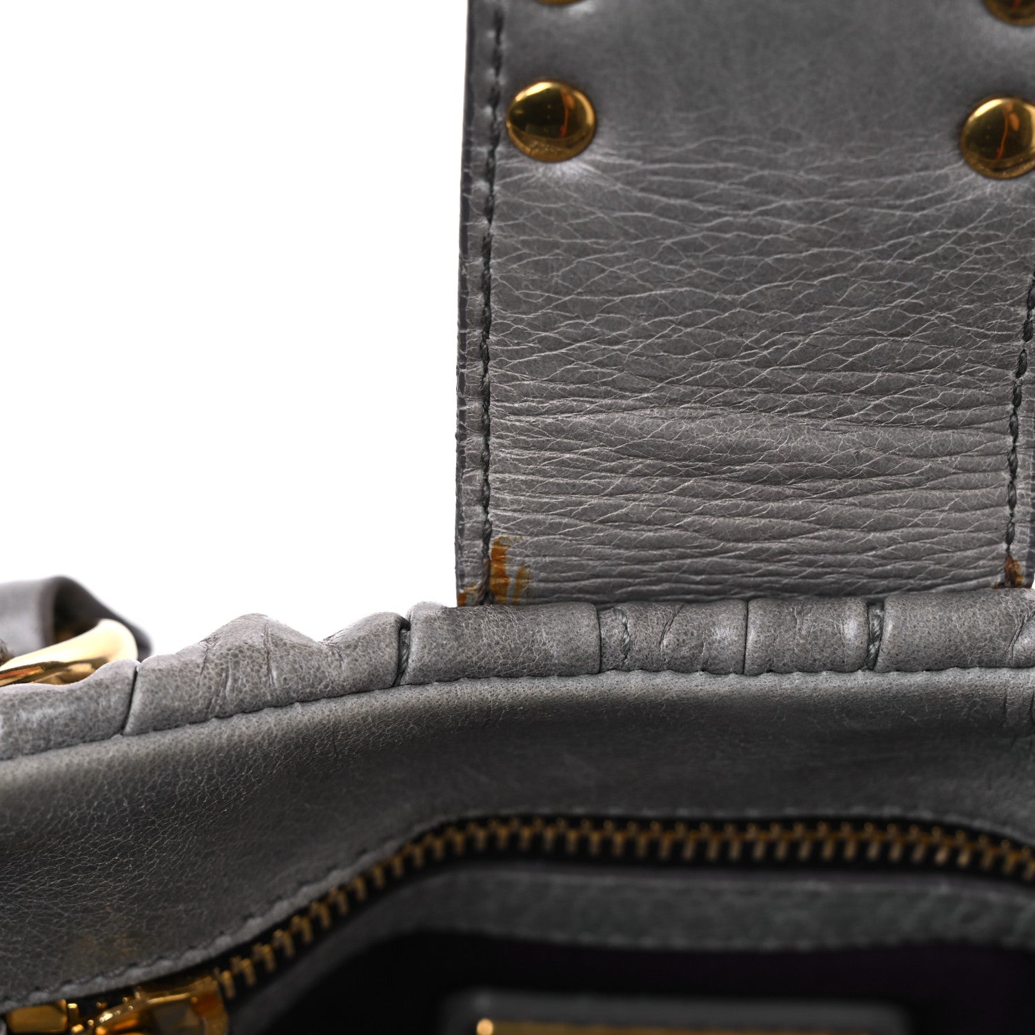 Miu Miu Nappa Matelasse Top Handle Satchel Fumo 11 of 15