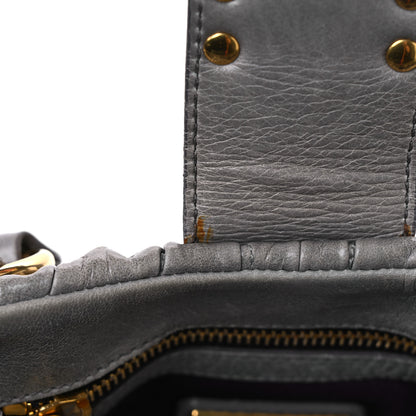 Miu Miu Nappa Matelasse Top Handle Satchel Fumo 11 of 15