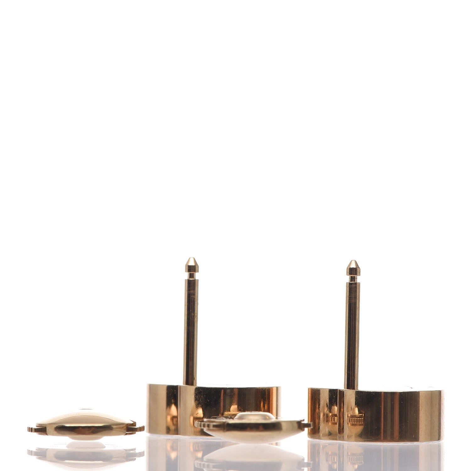 Chopard 18K Yellow Gold Diamond Ruby Happy Diamonds Heart Earrings 6 of 6