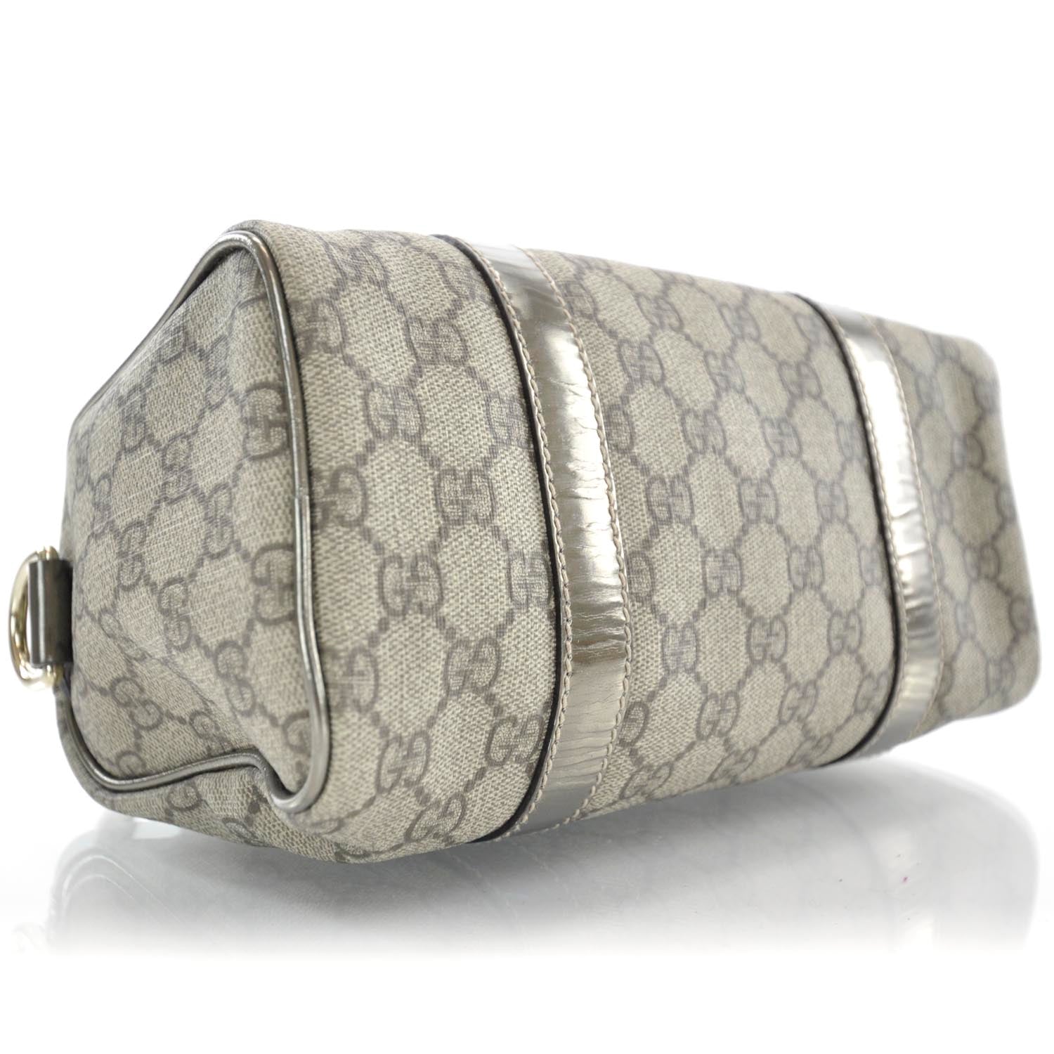 Gucci Monogram Small Joy Boston Metallic 6 of 11