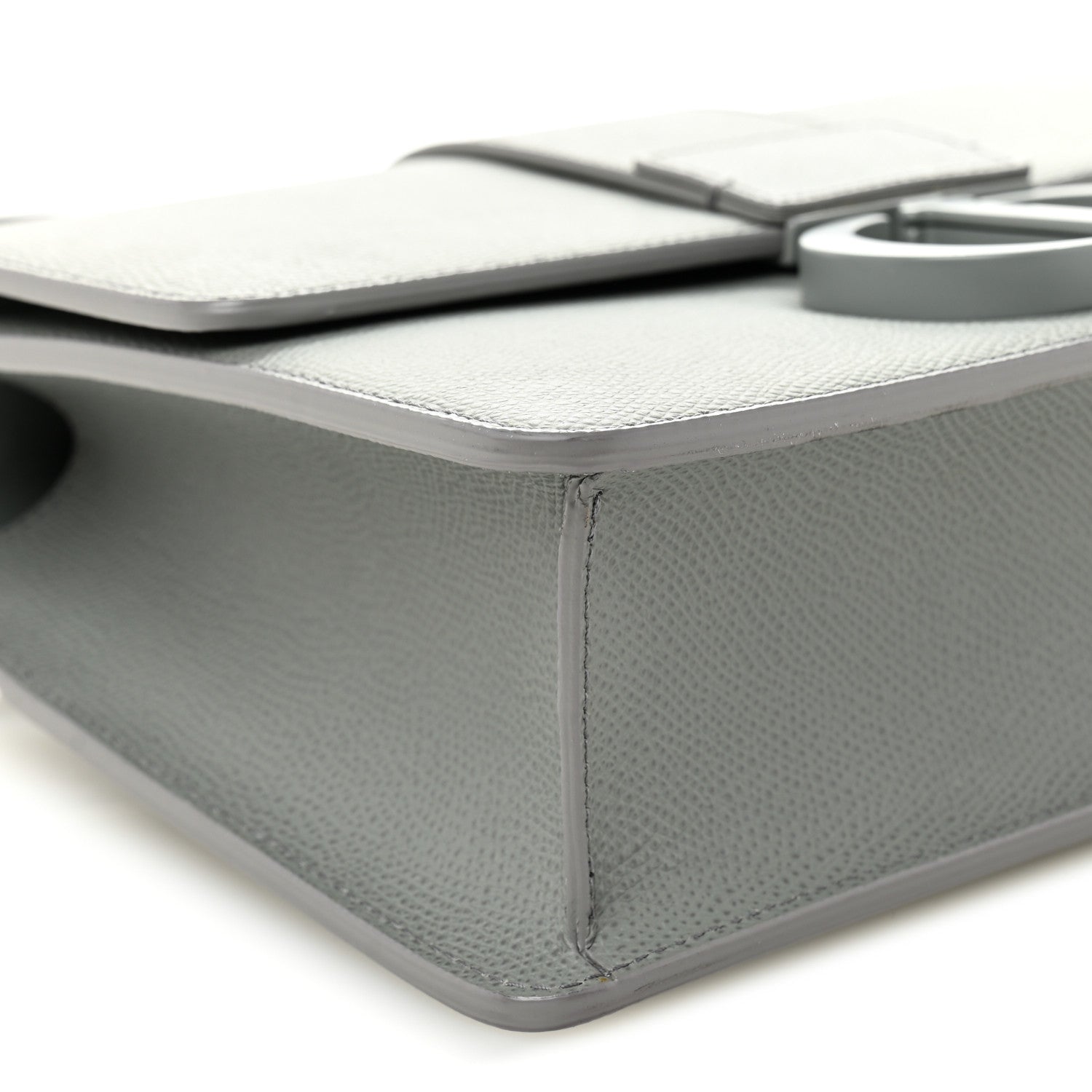 Christian Dior Ultra Matte Grained Calfskin 30 Montaigne Flap Bag Grey 8 of 10