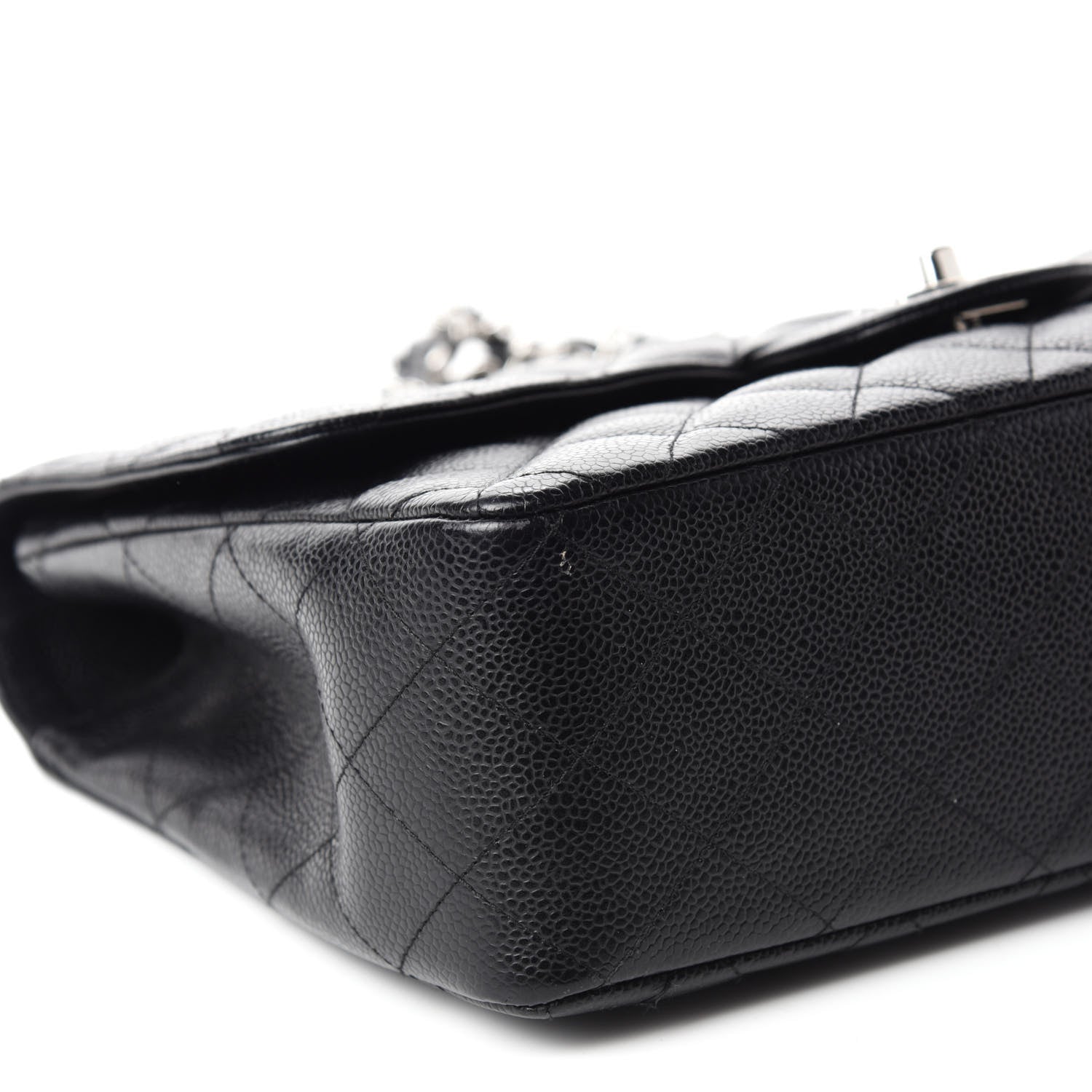 Chanel Caviar Quilted Jumbo Single Flap Black 6 of 11