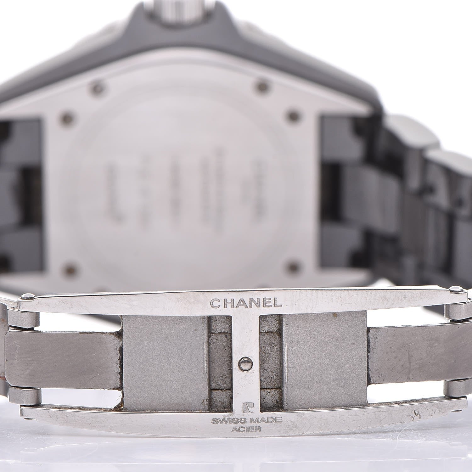 Chanel Stainless Steel Ceramic Diamond Pave Bezel 38mm J12 Automatic Watch Black 6 of 7