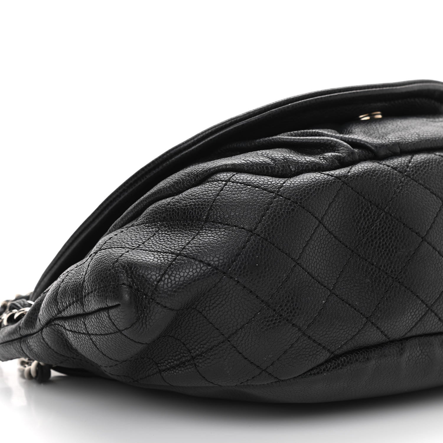 Chanel Caviar Half Moon Large Flap Black 9 of 10