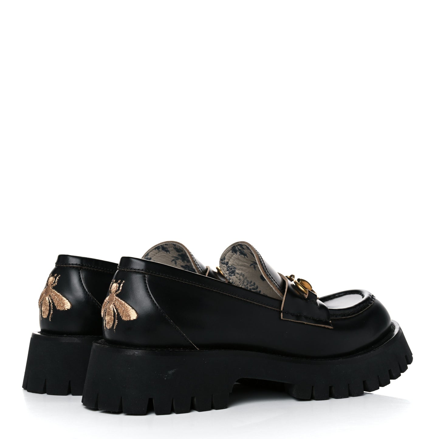 Cordovan Lux Womens Harald Horsebit 25mm Platform Loafers 38 Black