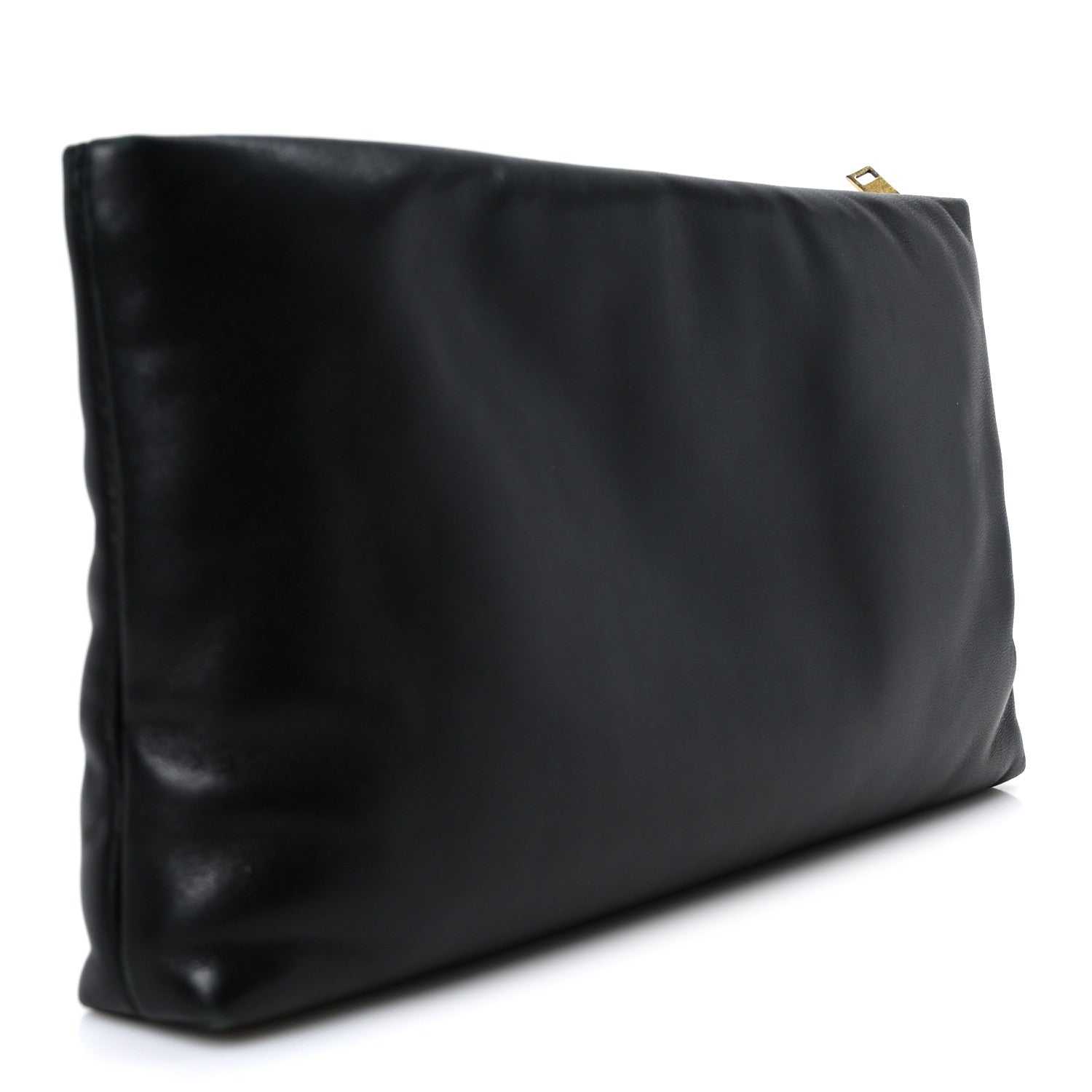 Saint Laurent Lambskin Long Calypso Pouch Black 3 of 8