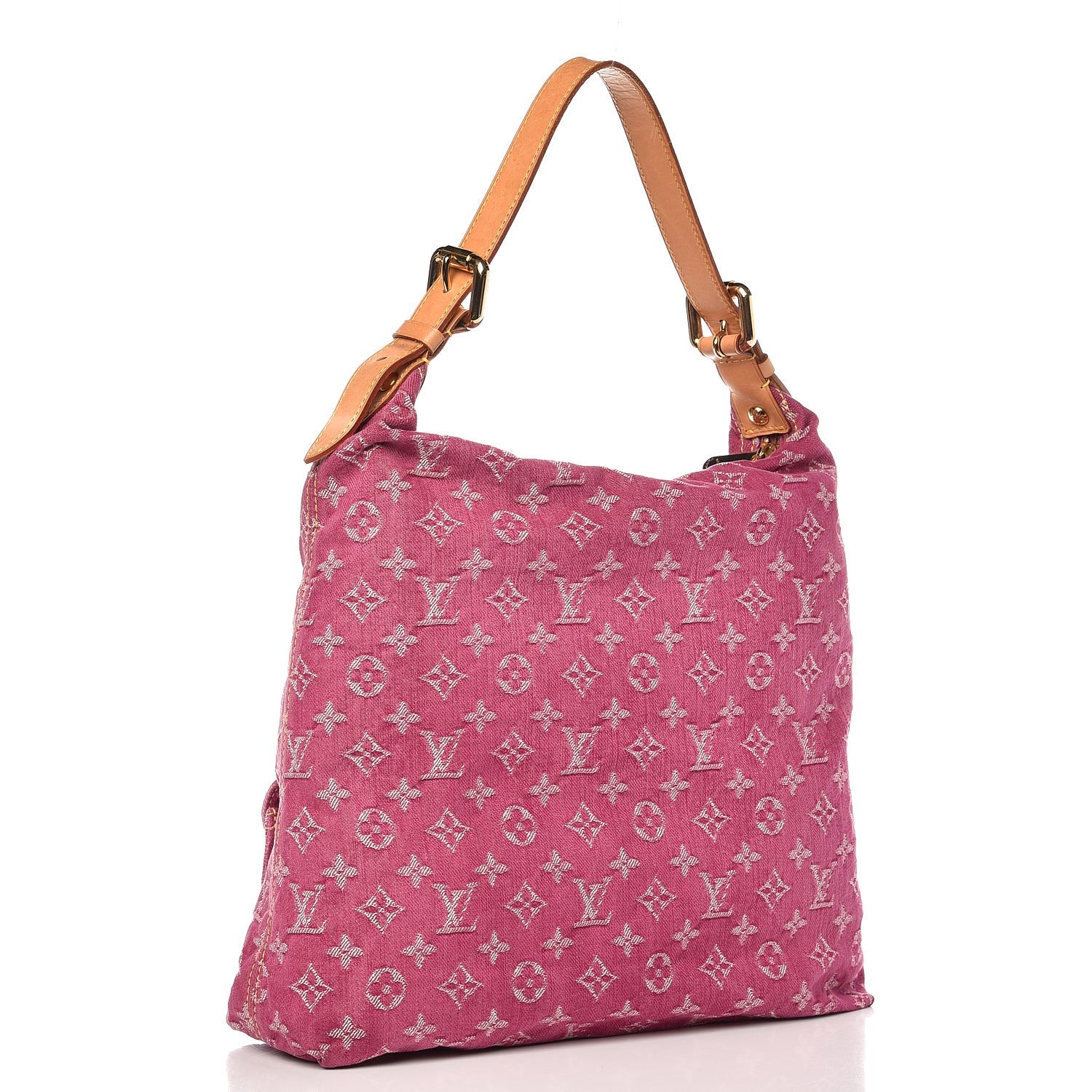 Louis Vuitton Denim Baggy GM Fuchsia 3 of 9