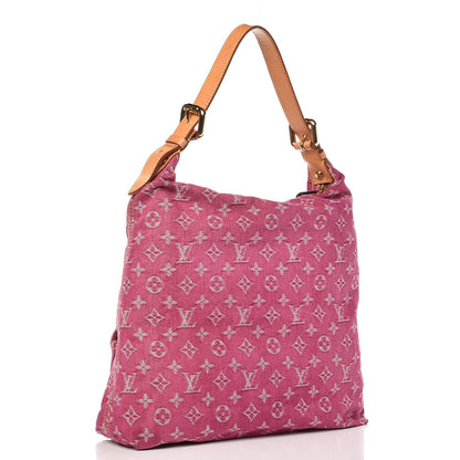 Louis Vuitton Denim Baggy GM Fuchsia 3 of 9