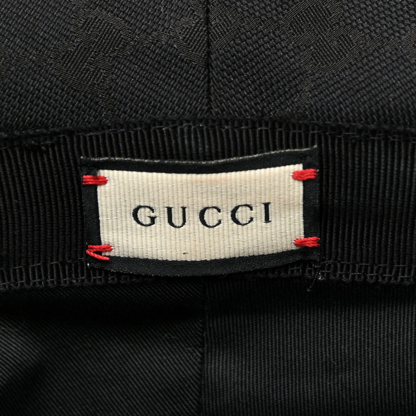 Monogram Textured Dollar Calfskin GG Jago Bucket Hat L Black
