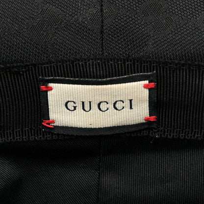 Gucci Monogram Textured Dollar Calfskin GG Jago Bucket Hat L Black 5 of 6