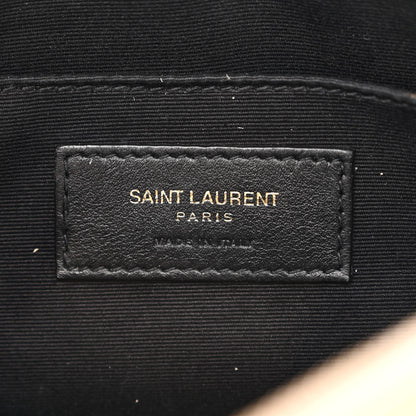 Saint Laurent Calfskin Matelasse Monogram Lou Camera Bag Dark Beige 6 of 17