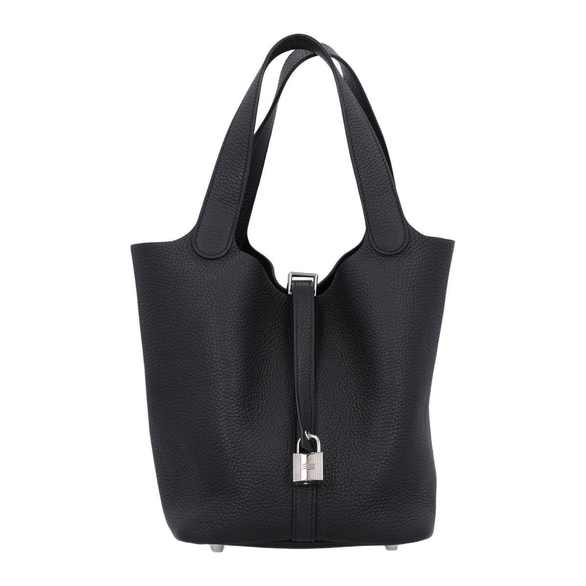 Hermes Taurillon Clemence Picotin Lock 22 MM Black 1 of 10