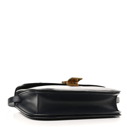 Celine Box Calfskin Medium Classic Box Flap Bag Navy 3 of 10