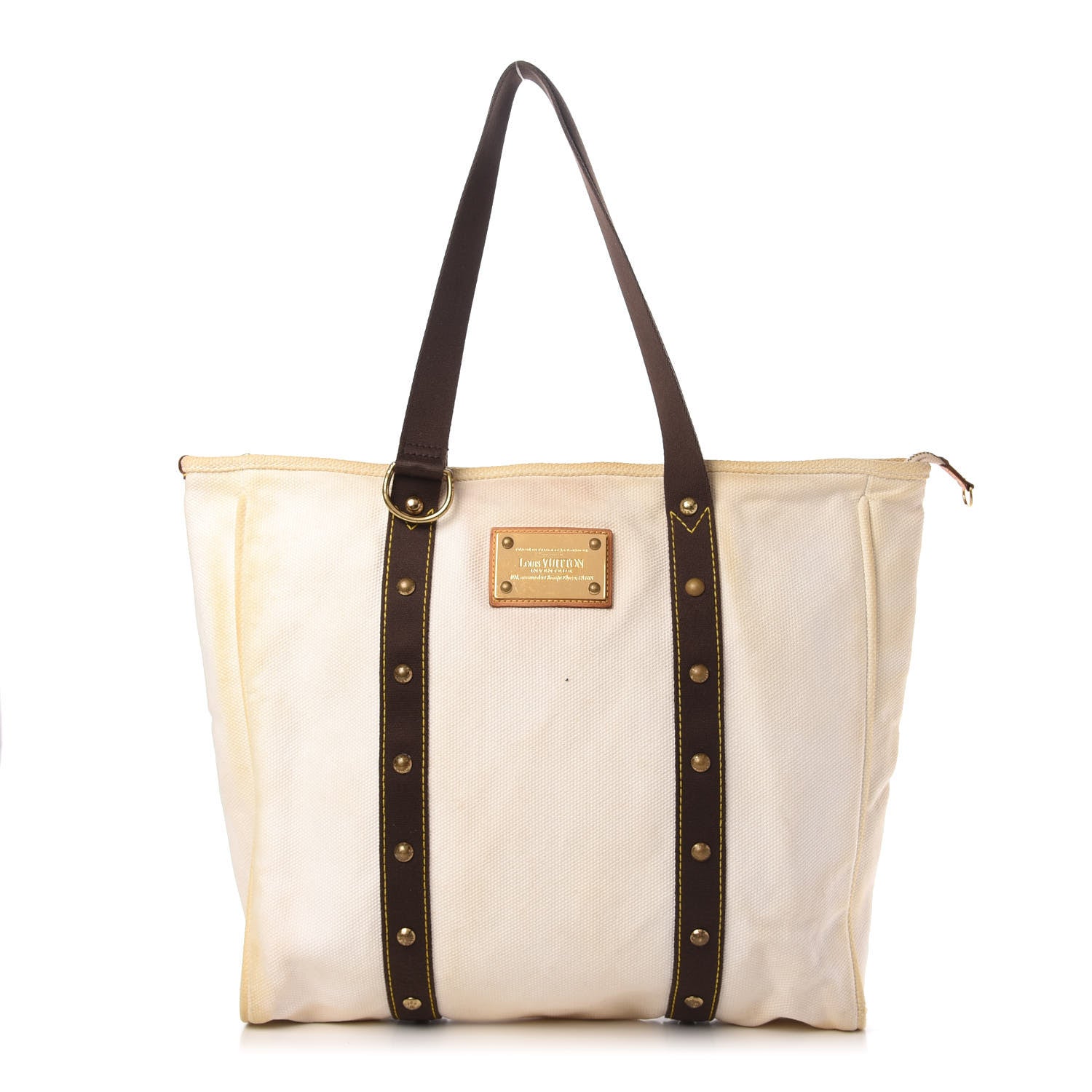 Louis Vuitton Toile Antigua Cabas GM Tote White 1 of 8