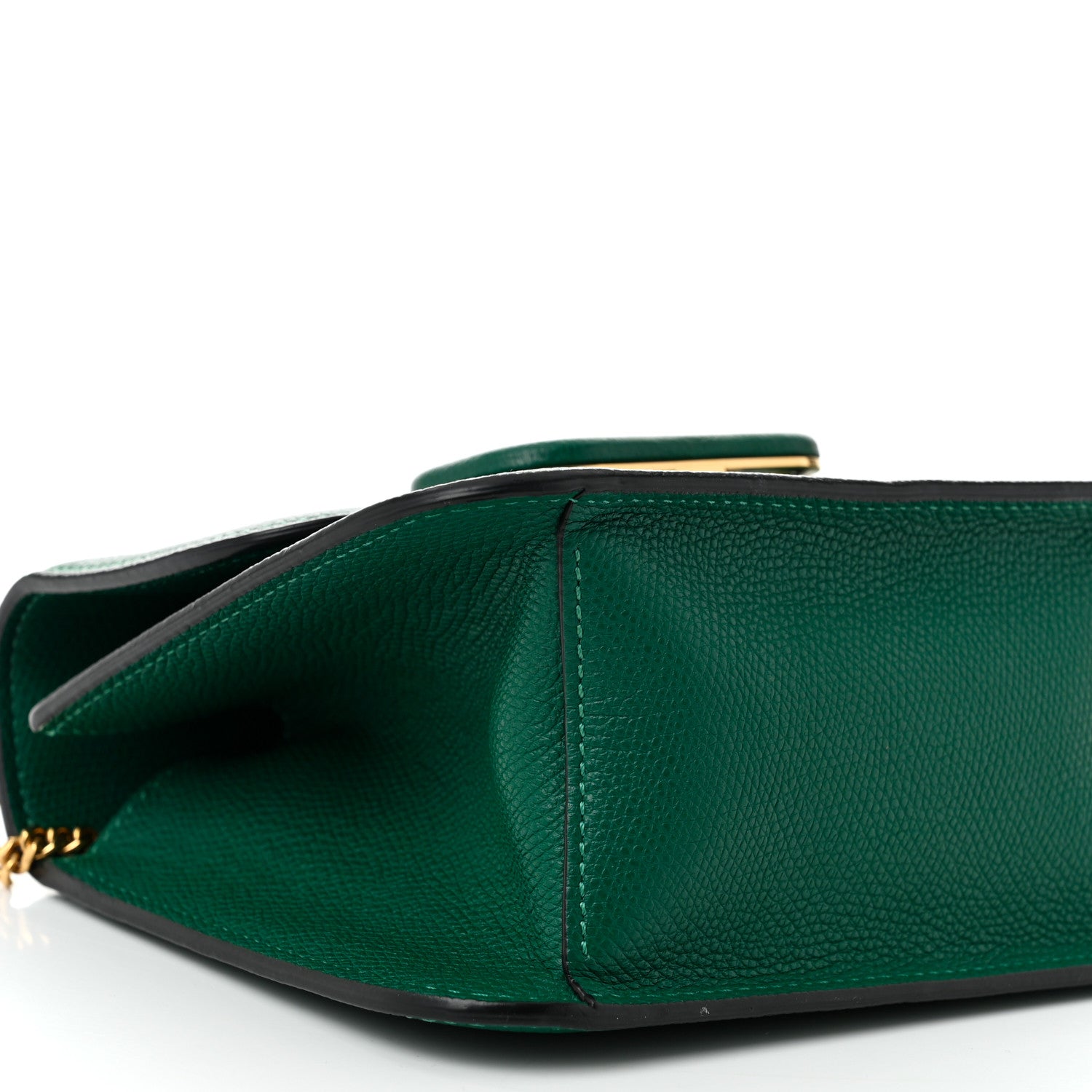 Valentino Garavani Grainy Calfskin Small VSling Shoulder Bag English Green 8 of 9