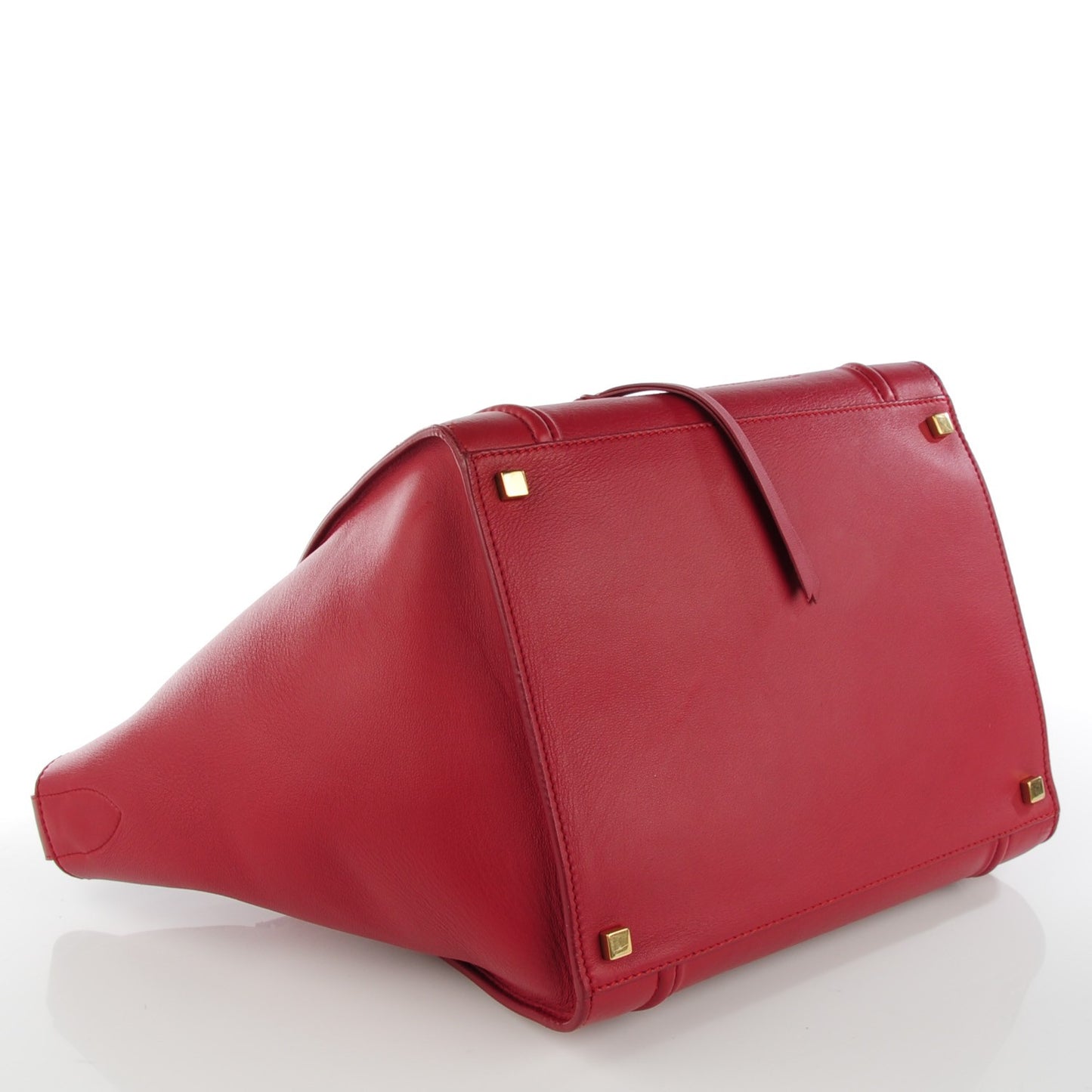 Supple Calfskin Medium Phantom Luggage Red