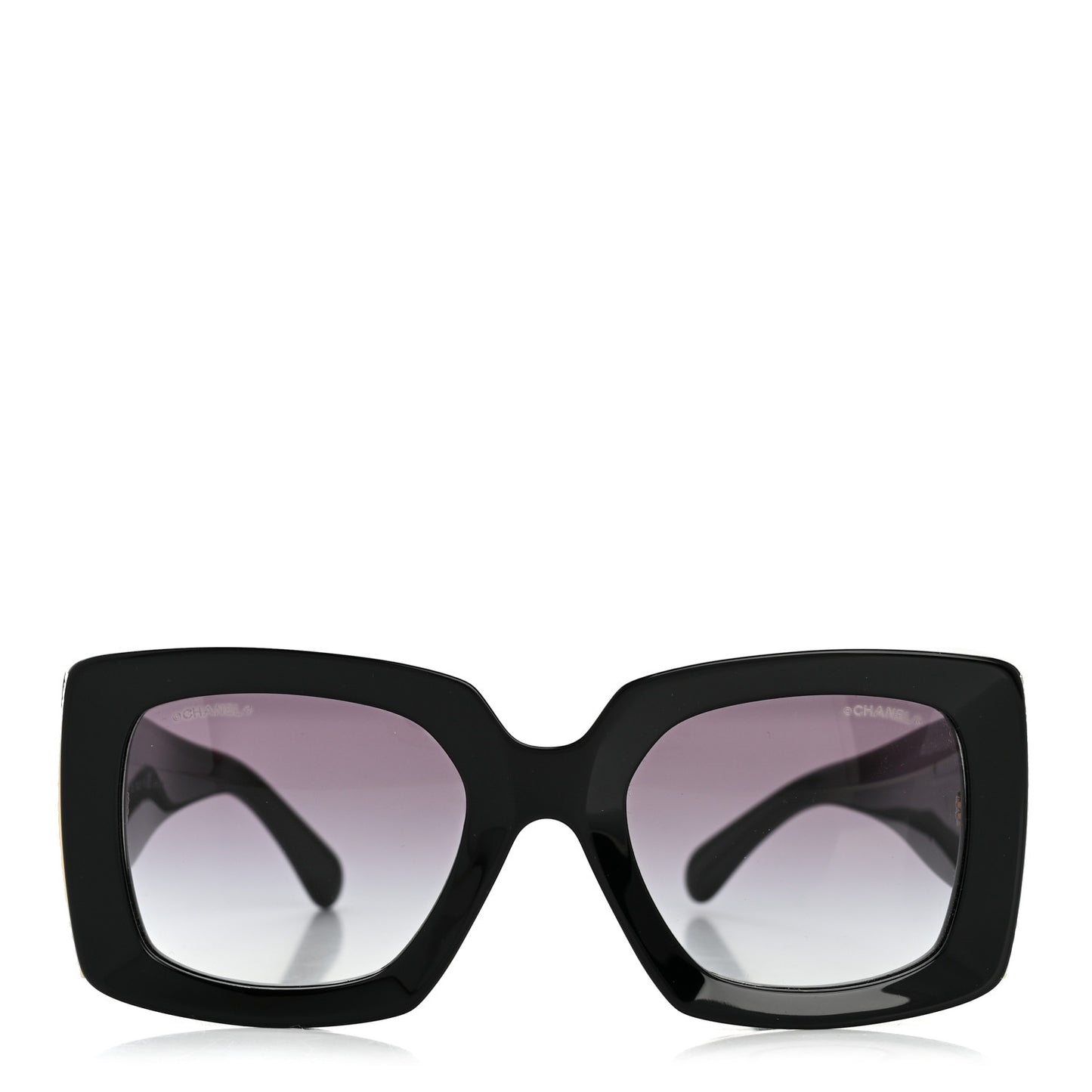 Acetate Rectangle Sunglasses 5435 Black