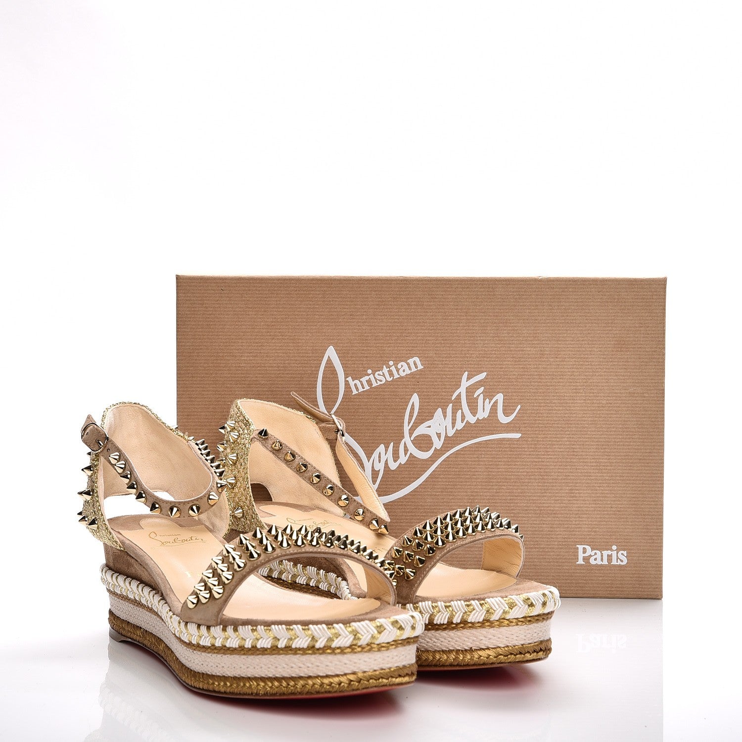 Christian Louboutin Veau Velours Madmonica 60 Platform Sandals 41 Version Cappuccino 9 of 9