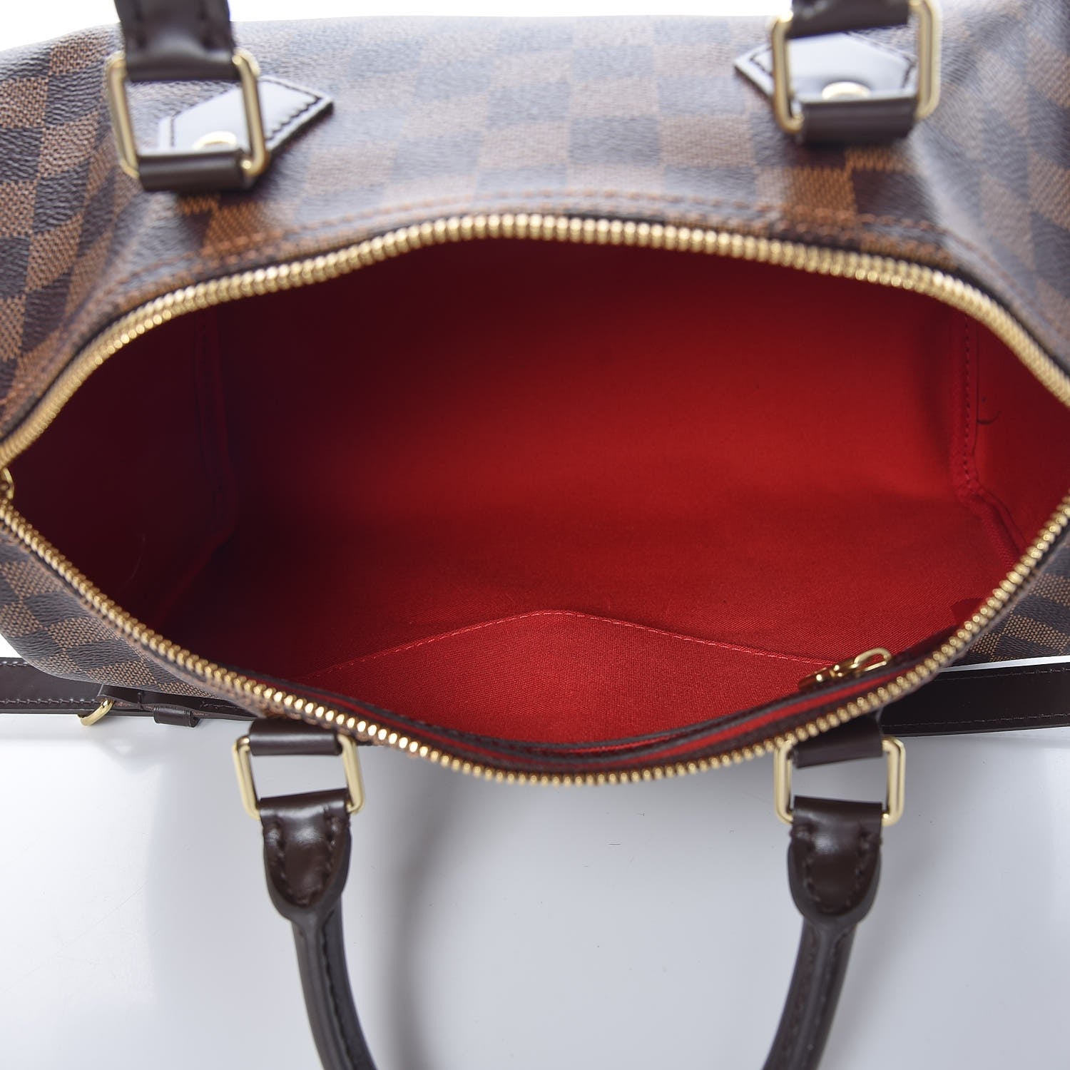 Louis Vuitton Damier Ebene Speedy Bandouliere 30 6 of 9