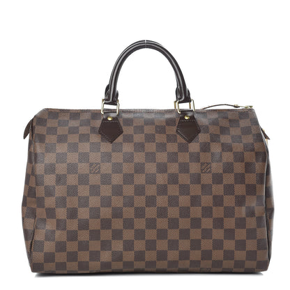 Louis Vuitton Damier Ebene Speedy 35 1 of 17