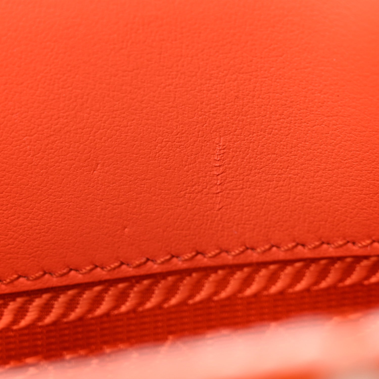 Prada Jacquard Saffiano Triangolo Symbole Embroidered Micro Tote Orange White 12 of 12