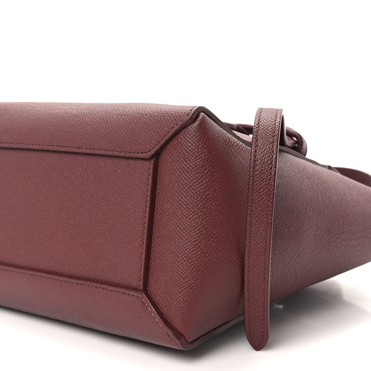 Celine Grained Calfskin Micro Belt Bag Plum 10 of 11