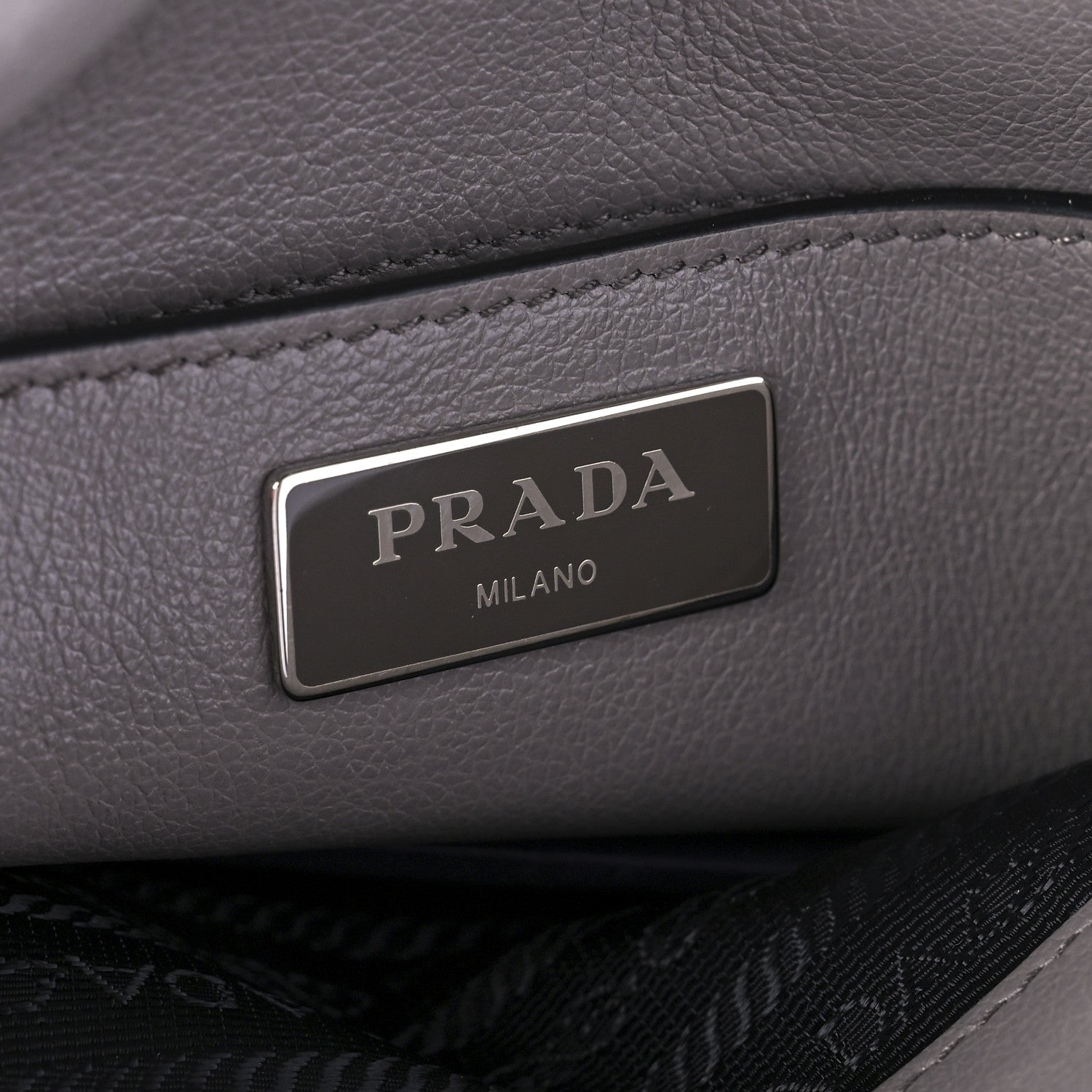 Prada Glace Calf Shoulder Bag Argilla 5 of 8