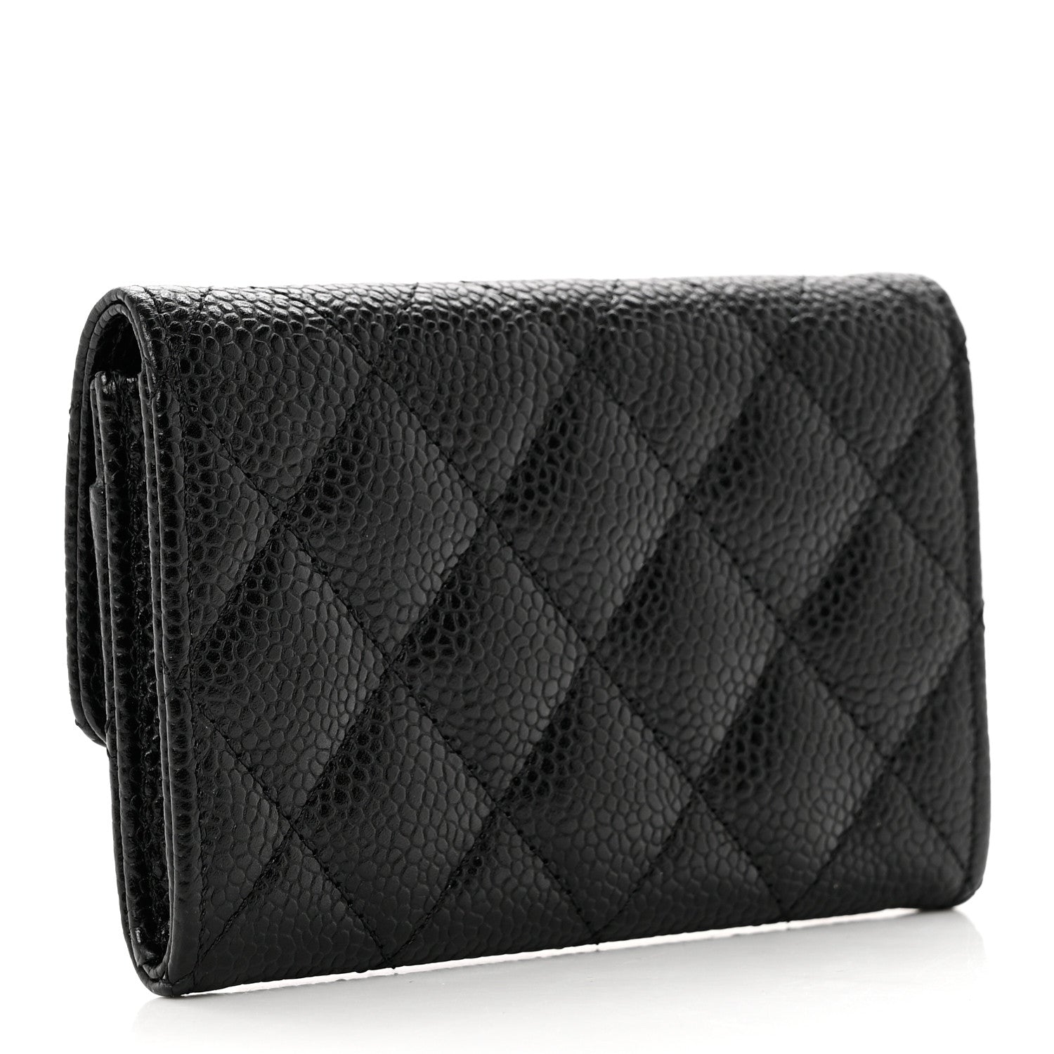 Chanel Caviar Quilted Flap Card Holder Black 3 of 8