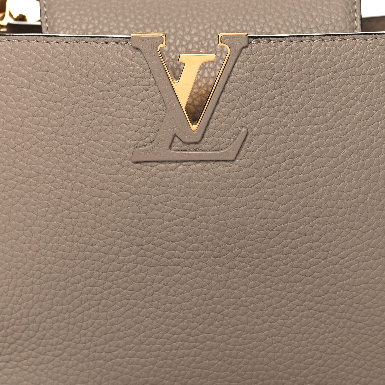 Louis Vuitton Taurillon Capucines BB Galet 7 of 9
