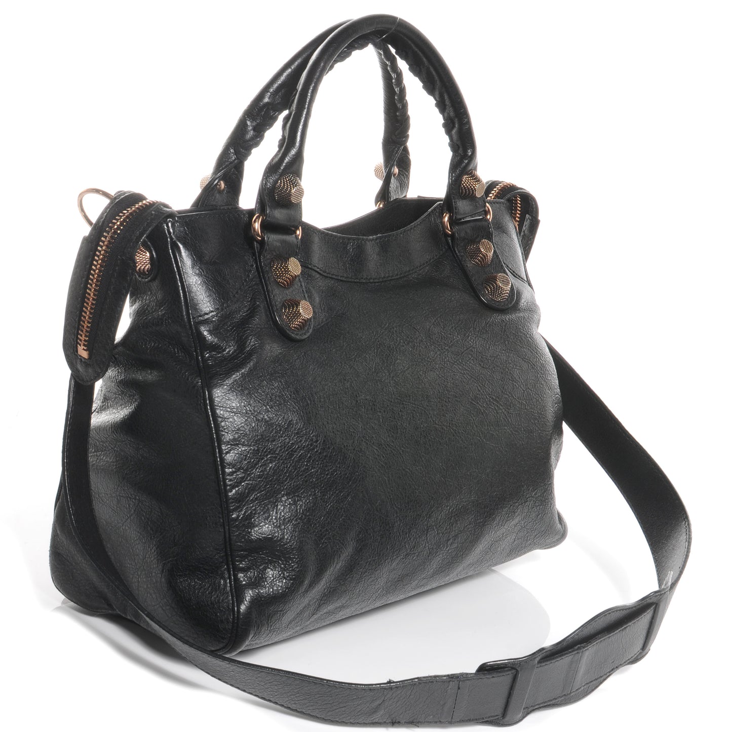 Agneau Giant 21 Rose Gold Hardware Velo Black