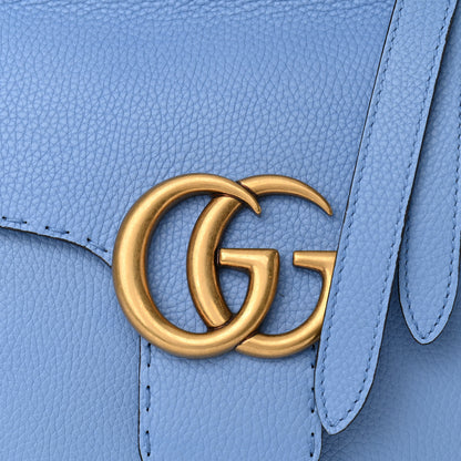 Gucci Calfskin Small GG Marmont Top Handle Bag Clear Sky Blue 8 of 10