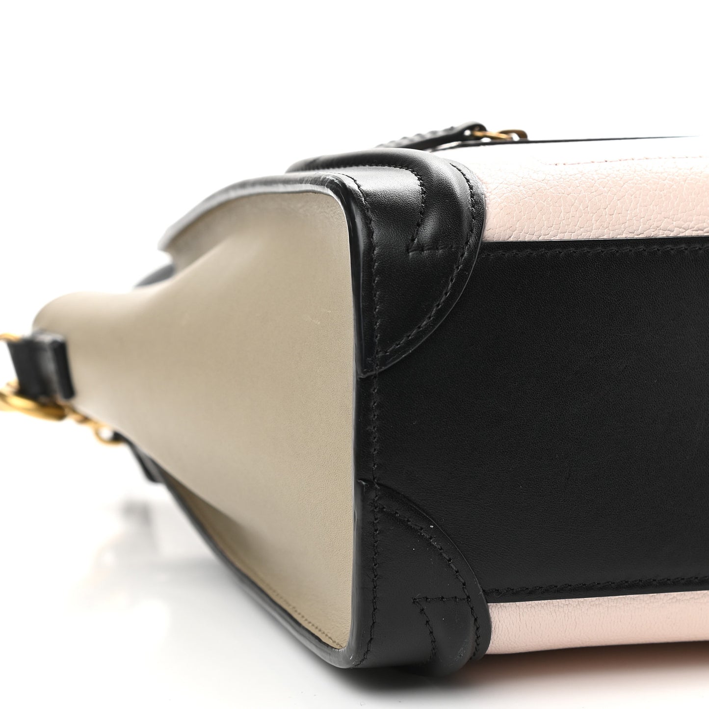 Smooth Drummed Calfskin Nano Tri-Color Luggage Light Rose