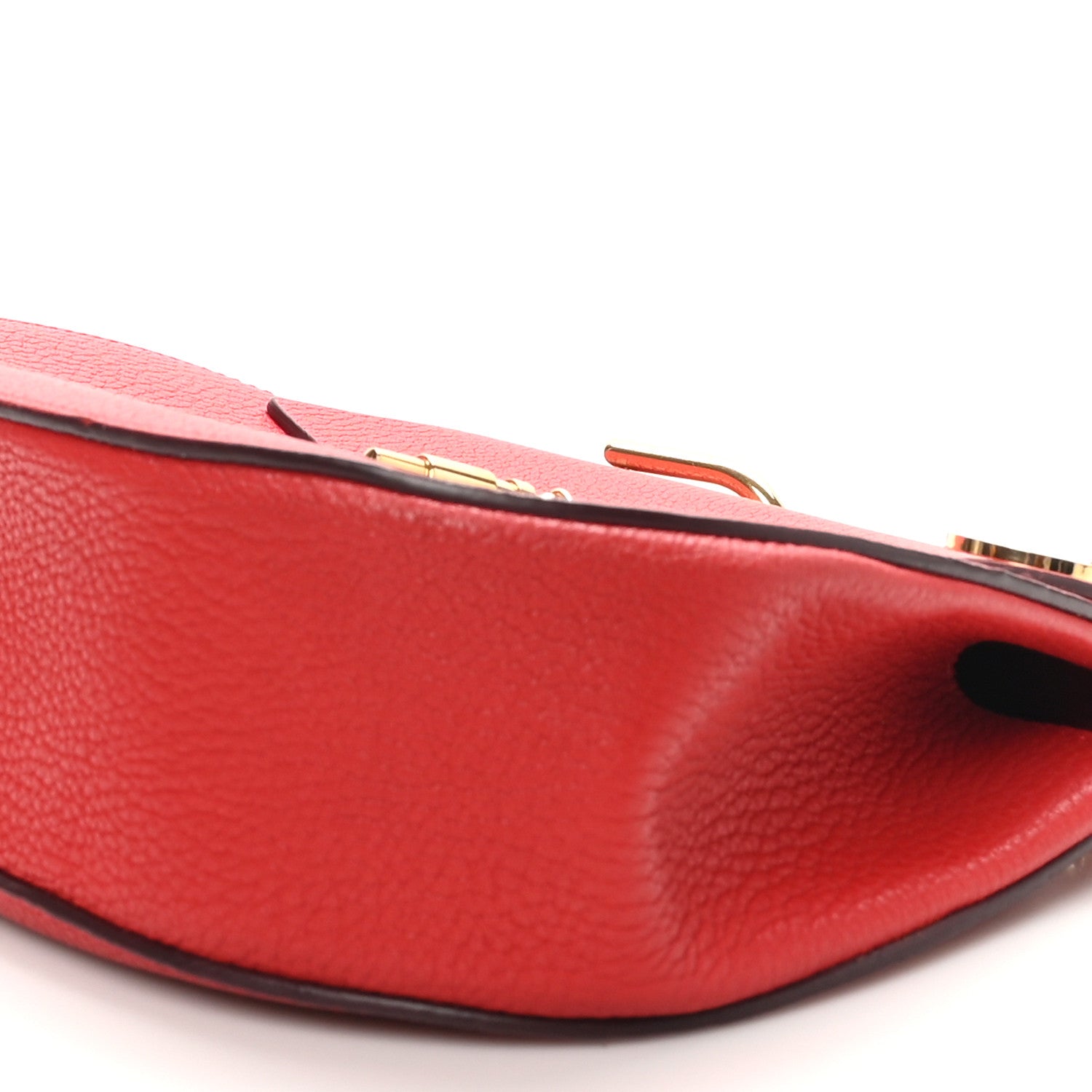 Chloe Grained Lambskin Drew Shoulder Bag Plaid Red 9 of 10