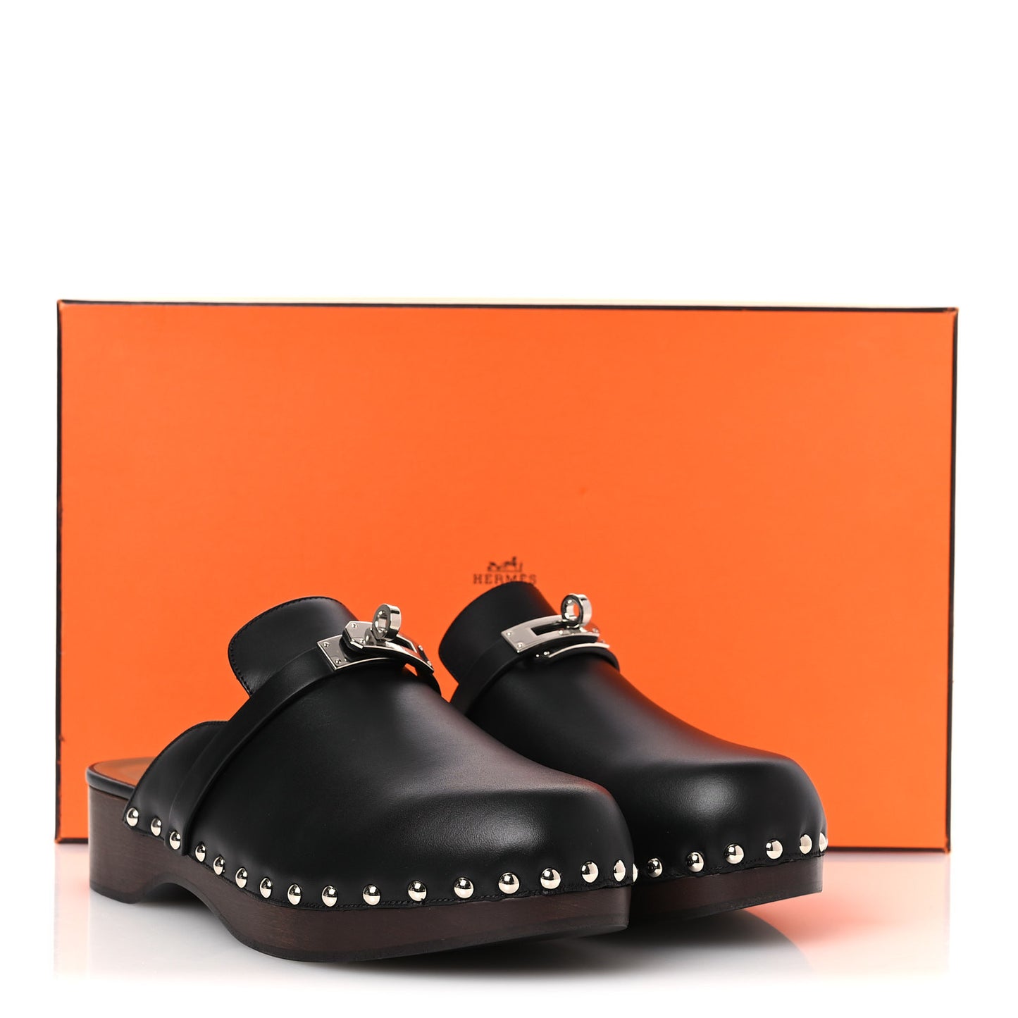 Calfskin Carlotta Mules 39 Black