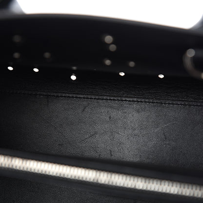 Saint Laurent Calfskin Perforated Bandana Studded Small Sac De Jour Black 6 of 11