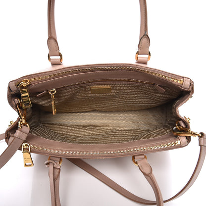 Prada Saffiano Small Galleria Double Zip Tote Cammeo 6 of 25