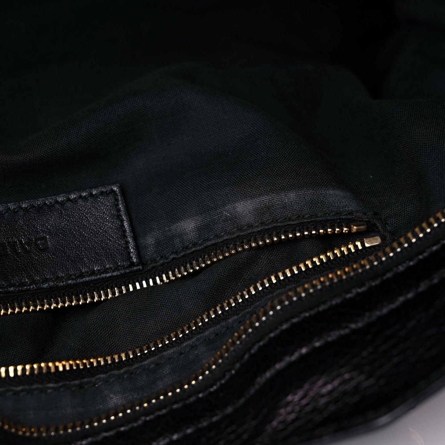 Chevre Gold Metallic Edge Hardware City Black