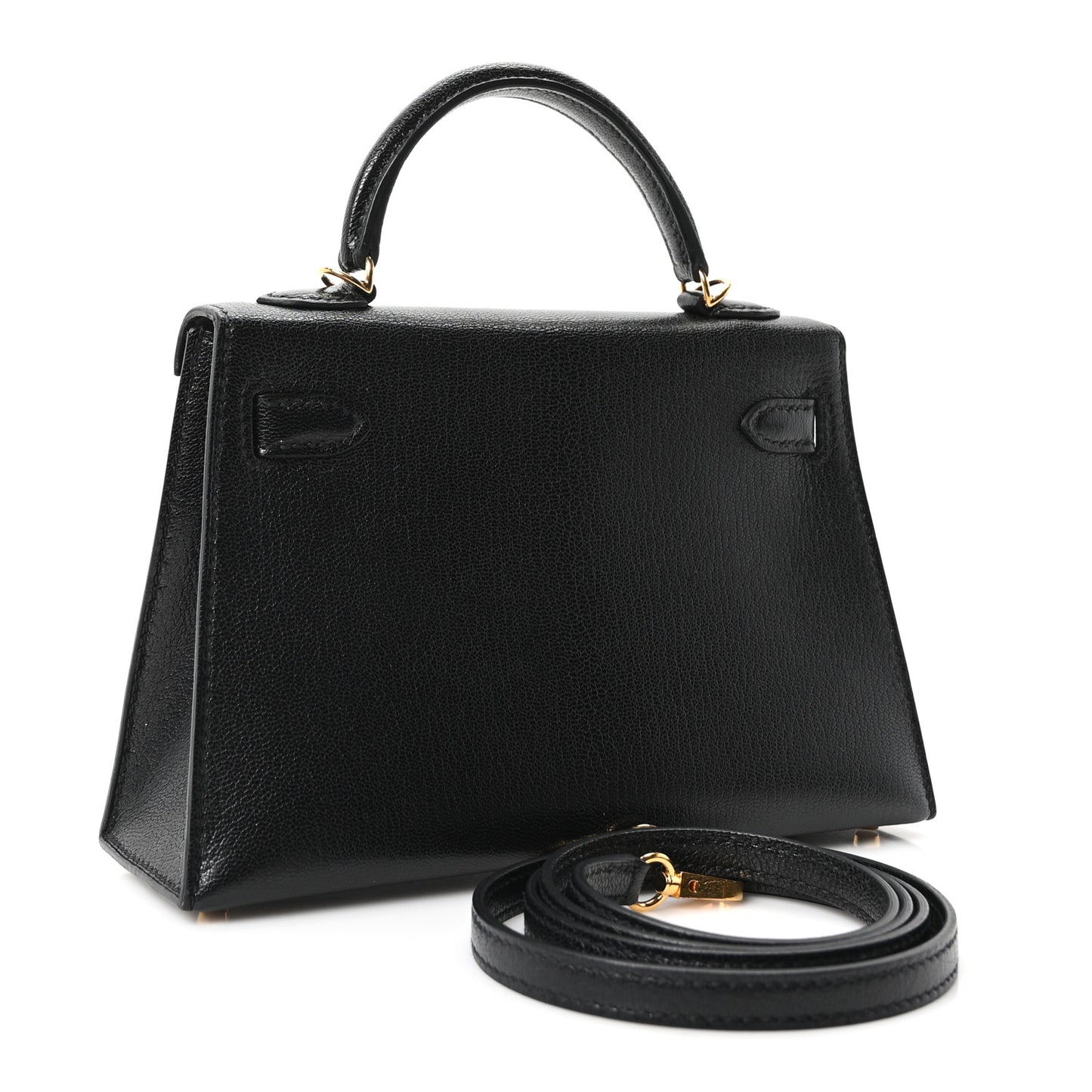 Chevre Chamkila Mini Kelly Sellier 20 Black