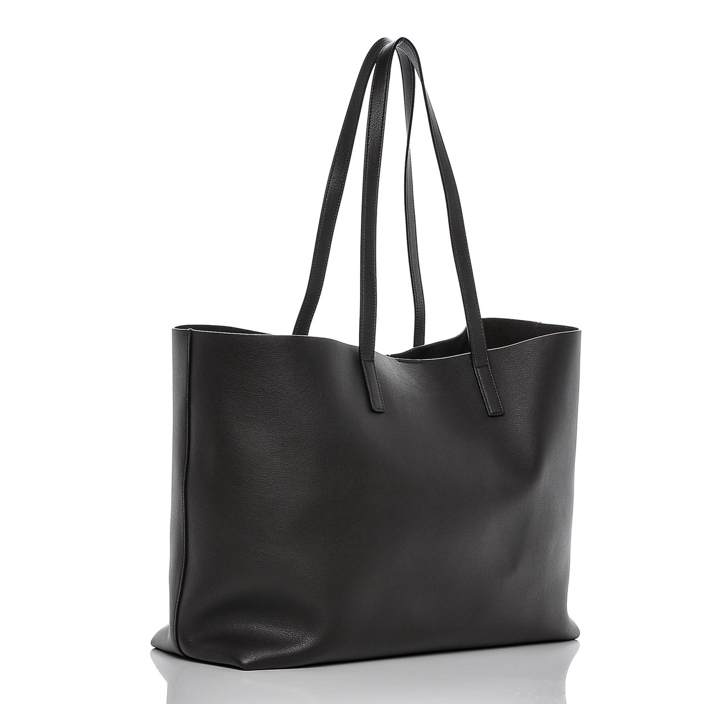 Calfskin Large Shopping Tote Dark Grey