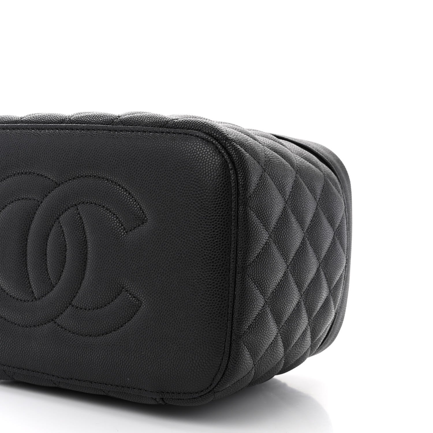 Chanel Caviar Quilted Large Vanity Pouch Black 11 of 12