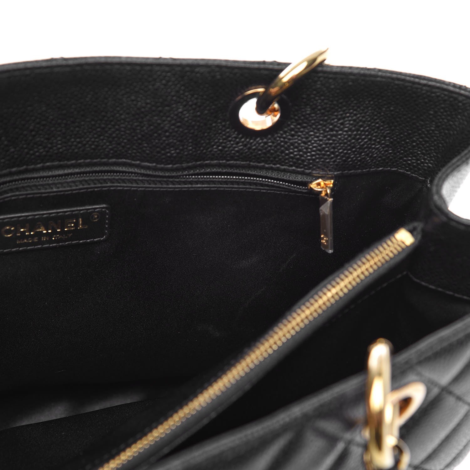Chanel Caviar Quilted Grand Shopping Tote GST Black 10 of 10