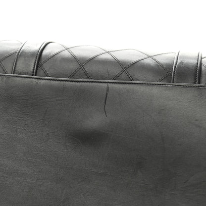 Chanel Calfskin Stitched CC Boston Black 7 of 16