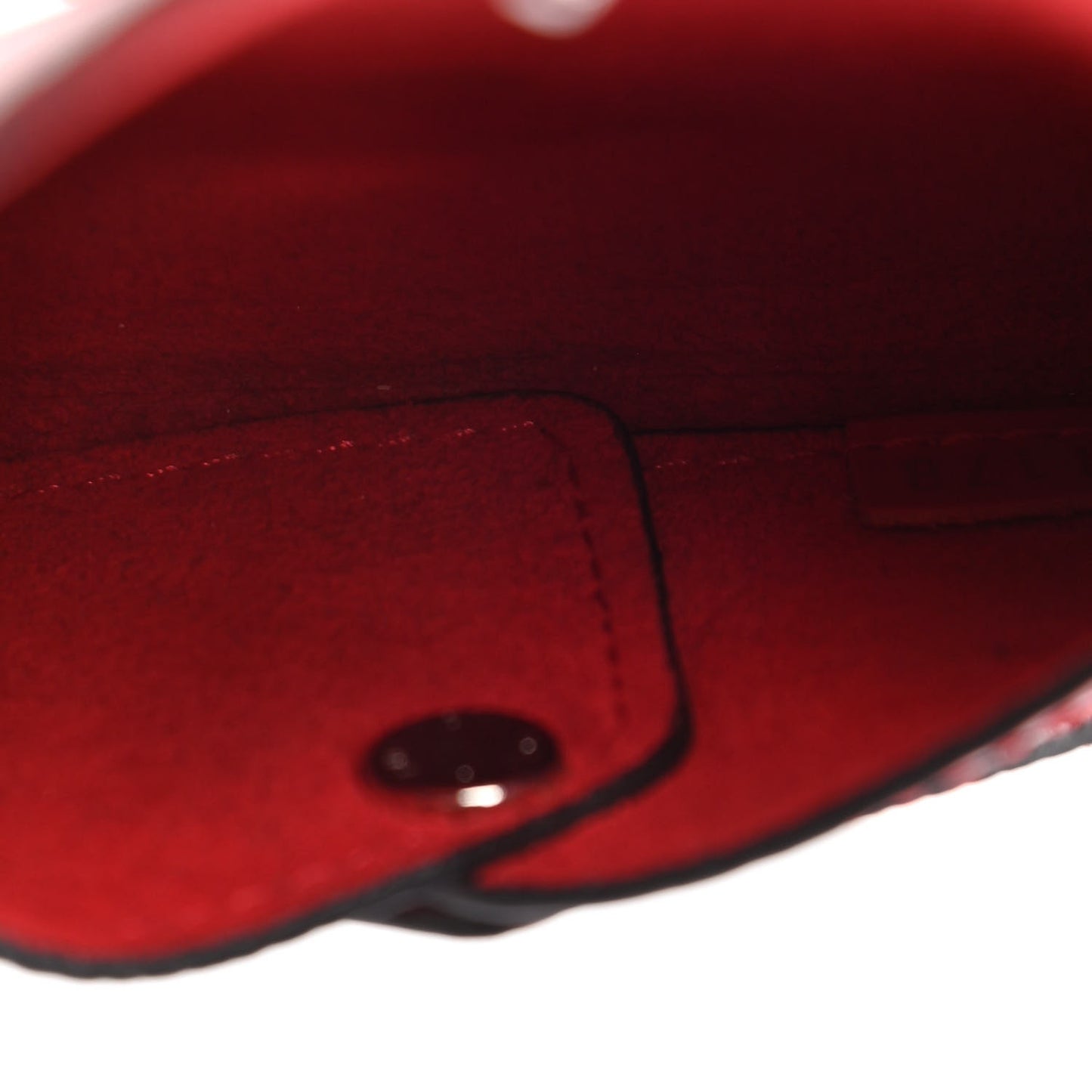 Epi Small Kirigami Pochette Insert Coquelicot